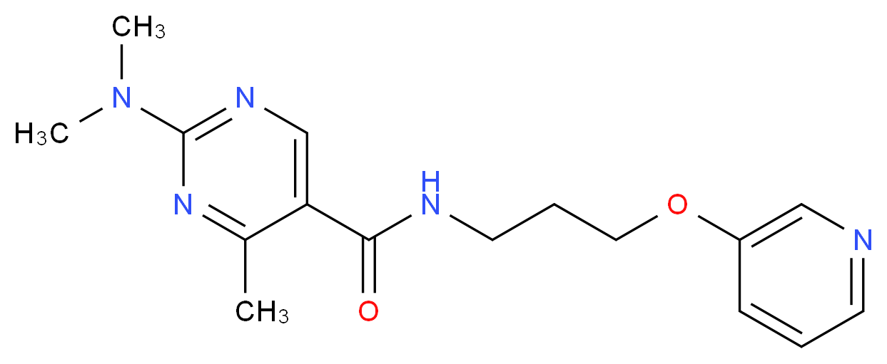 2-(dimethylamino)-4-methyl-N-[3-(3-pyridinyloxy)propyl]-5-pyrimidinecarboxamide_Molecular_structure_CAS_)