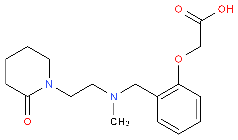 [2-({methyl[2-(2-oxopiperidin-1-yl)ethyl]amino}methyl)phenoxy]acetic acid_Molecular_structure_CAS_)