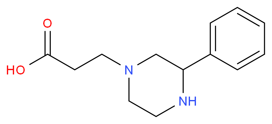 3-(3-phenylpiperazin-1-yl)propanoic acid_Molecular_structure_CAS_1060814-07-4)