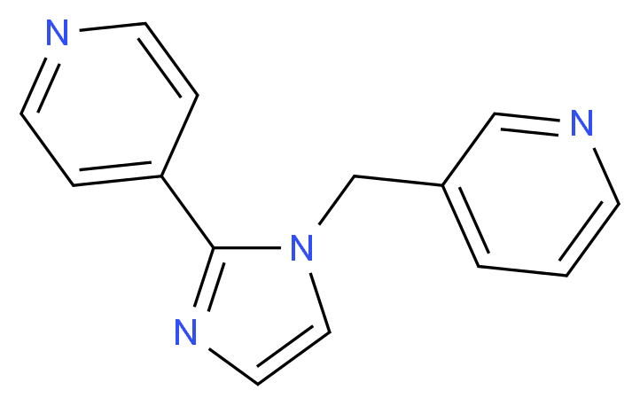 3-[(2-pyridin-4-yl-1H-imidazol-1-yl)methyl]pyridine_Molecular_structure_CAS_)