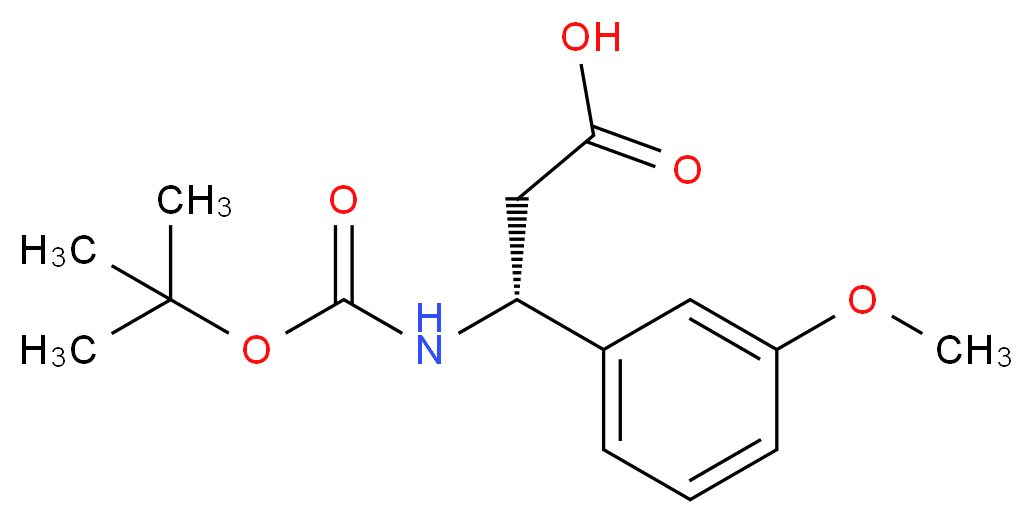 BOC-(R)-3-AMINO-3-(3-METHOXY-PHENYL)-PROPIONIC ACID_Molecular_structure_CAS_500788-86-3)