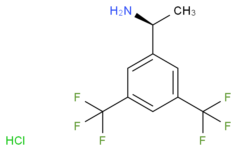 (S)-1-(3,5-bis(trifluoromethyl)phenyl)ethanamine hydrochloride_Molecular_structure_CAS_127733-40-8)