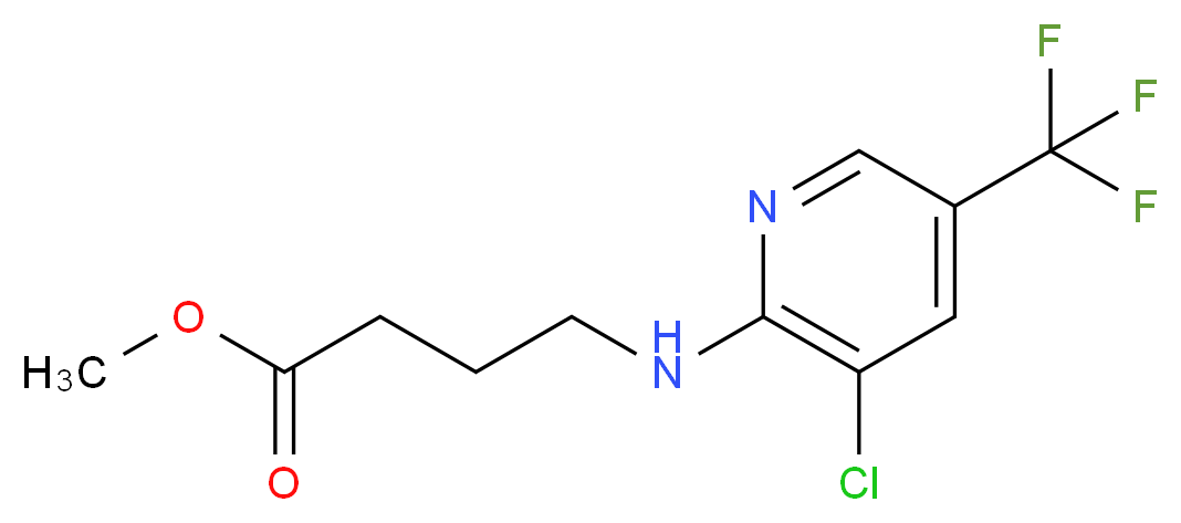 Methyl 4-{[3-chloro-5-(trifluoromethyl)-2-pyridinyl]amino}butanoate_Molecular_structure_CAS_)