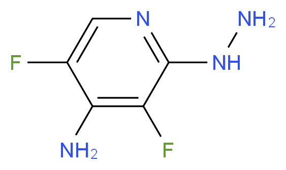 4-Amino-3,5-difluoro-2-hydrazinopyridine 97%_Molecular_structure_CAS_)