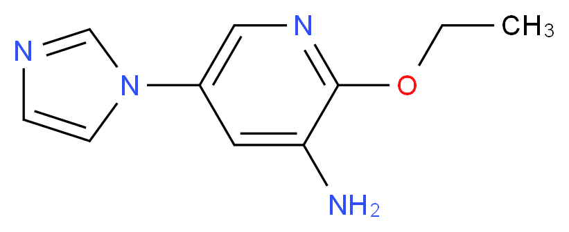 2-ethoxy-5-(1H-imidazol-1-yl)pyridin-3-amine_Molecular_structure_CAS_)