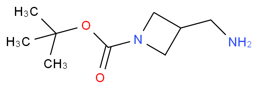 3-Aminomethyl-azetidine-1-carboxylic acid tert-butyl ester_Molecular_structure_CAS_325775-44-8)