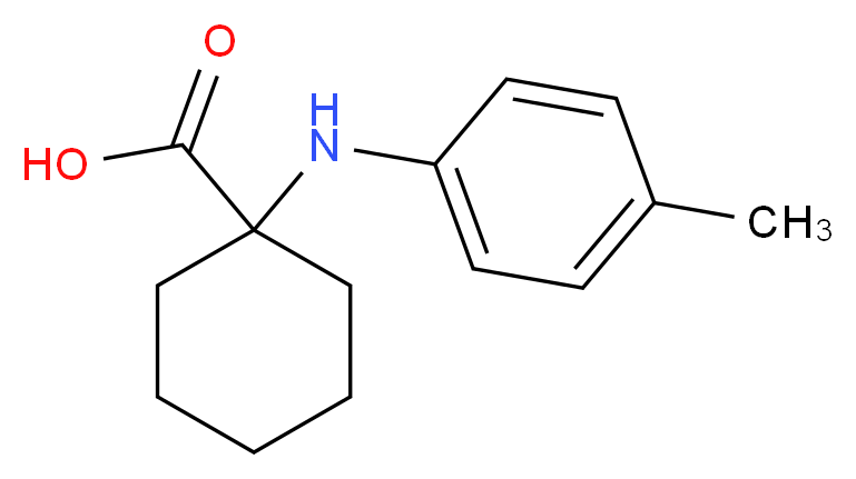 1-[(4-methylphenyl)amino]cyclohexanecarboxylic acid_Molecular_structure_CAS_99216-79-2)