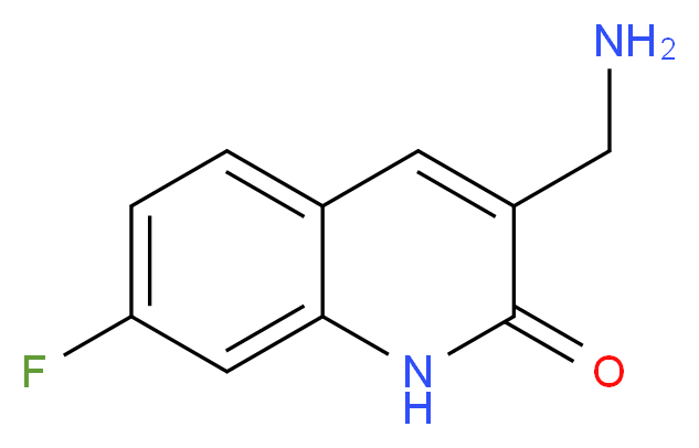 3-(aminomethyl)-7-fluoroquinolin-2(1H)-one_Molecular_structure_CAS_887405-62-1)