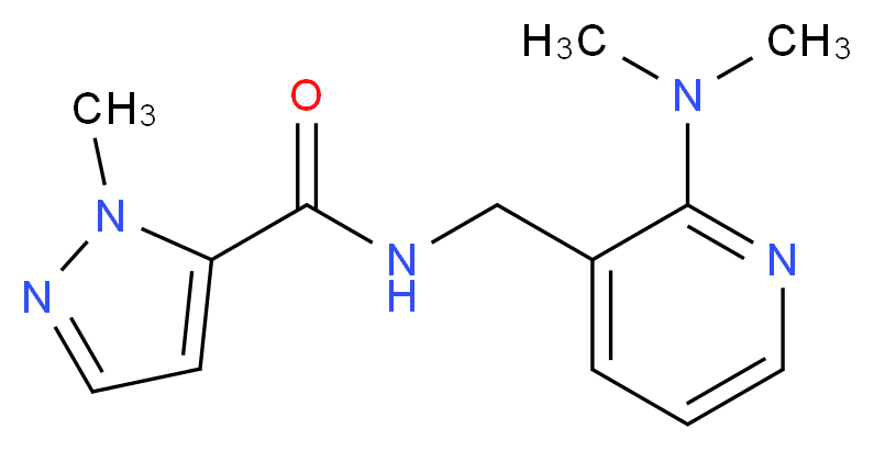 N-{[2-(dimethylamino)-3-pyridinyl]methyl}-1-methyl-1H-pyrazole-5-carboxamide_Molecular_structure_CAS_)