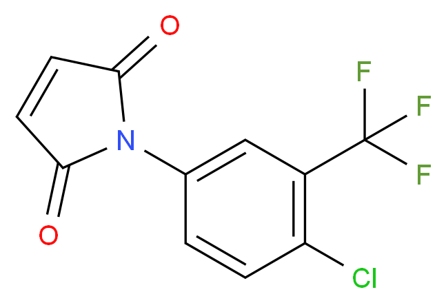 1-(4-Chloro-3-trifluoromethyl-phenyl)-pyrrole-2,5-dione_Molecular_structure_CAS_54647-10-8)