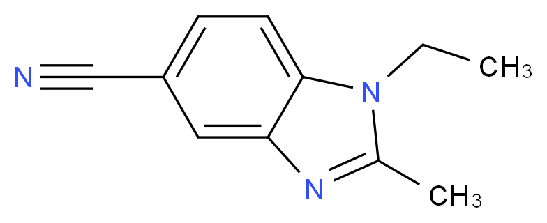 1-ethyl-2-methyl-5-cyanobenzimidazole_Molecular_structure_CAS_62306-08-5)