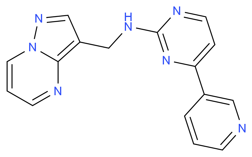 N-(pyrazolo[1,5-a]pyrimidin-3-ylmethyl)-4-(3-pyridinyl)-2-pyrimidinamine_Molecular_structure_CAS_)