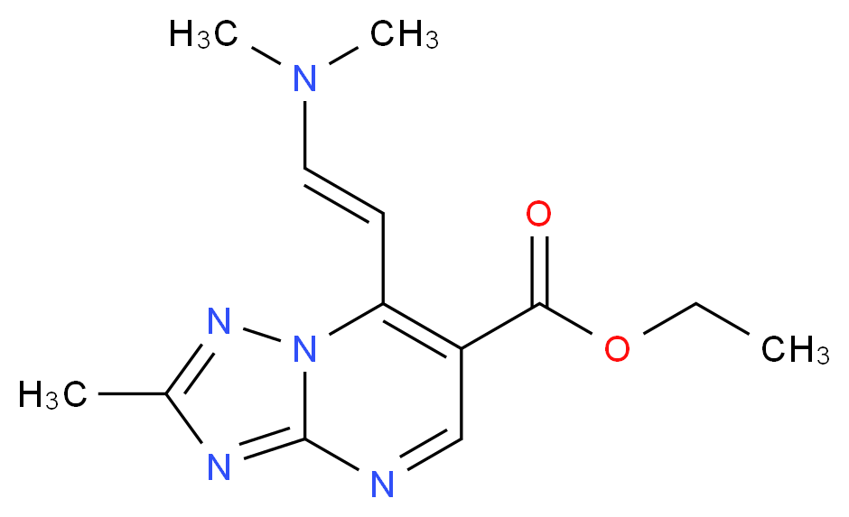 Ethyl 7-[(E)-2-(dimethylamino)vinyl]-2-methyl-[1,2,4]triazolo[1,5-a]pyrimidine-6-carboxylate_Molecular_structure_CAS_)