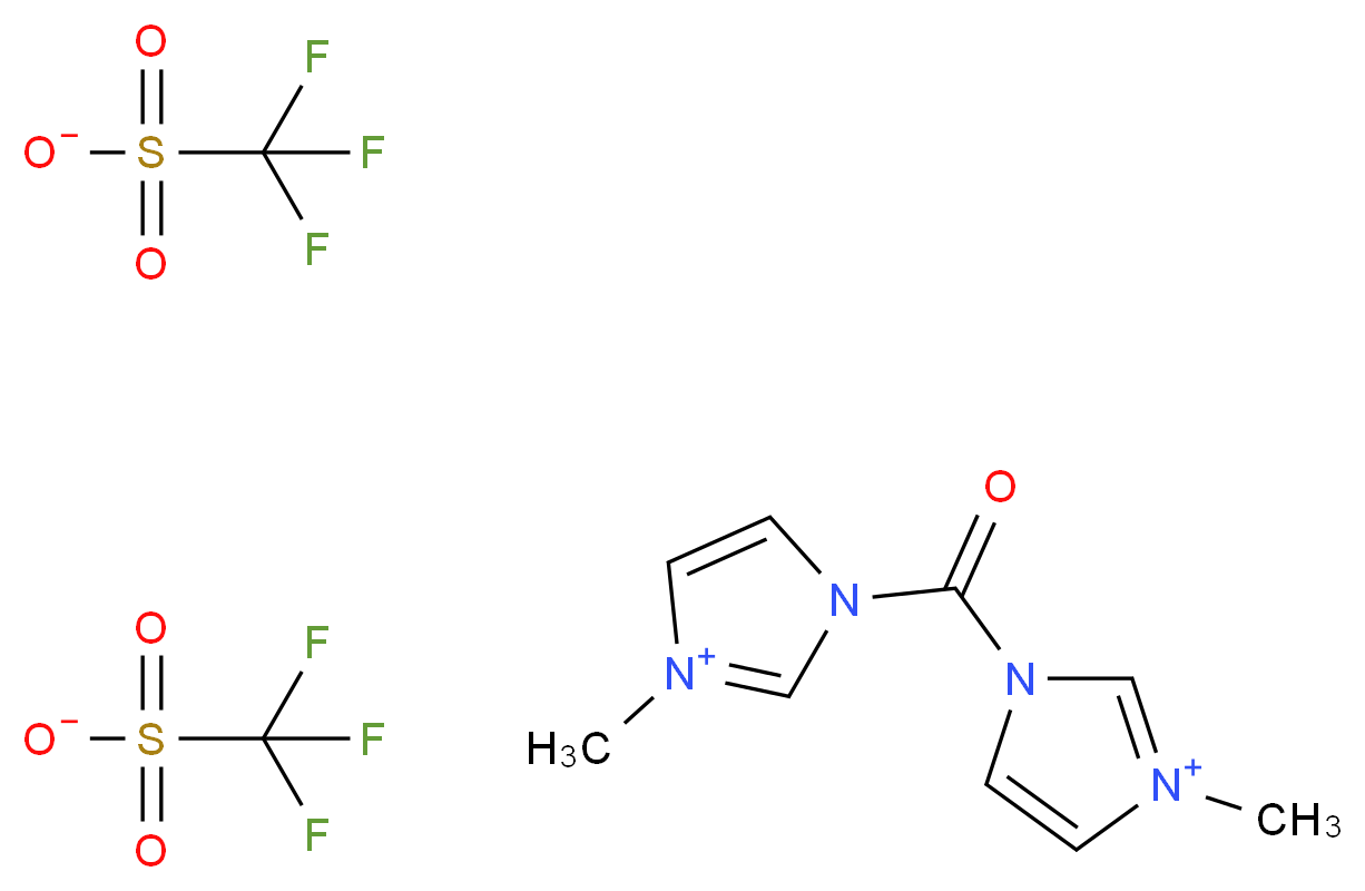 1,1'-Carbonylbis(3-methylimidazolium) Triflate _Molecular_structure_CAS_120418-31-7)