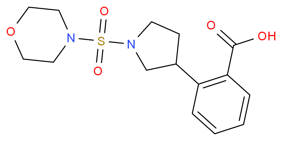 2-[1-(4-morpholinylsulfonyl)-3-pyrrolidinyl]benzoic acid_Molecular_structure_CAS_)