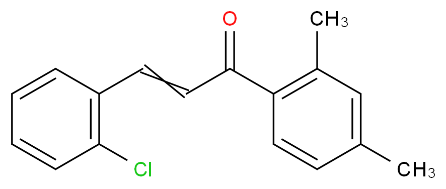 3-(2-chlorophenyl)-1-(2,4-dimethylphenyl)prop-2-en-1-one_Molecular_structure_CAS_)