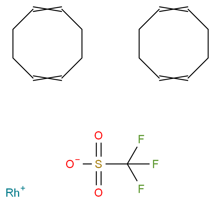Bis(1,5-cyclooctadiene)rhodium(I) trifluoromethane sulphonate 98+%_Molecular_structure_CAS_99326-34-8)
