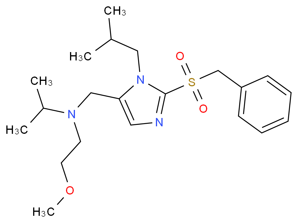 N-{[2-(benzylsulfonyl)-1-isobutyl-1H-imidazol-5-yl]methyl}-N-(2-methoxyethyl)-2-propanamine_Molecular_structure_CAS_)