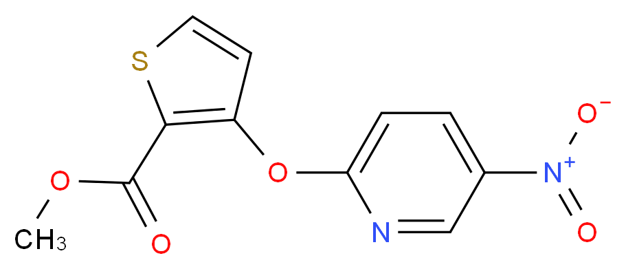 Methyl 3-[(5-nitro-2-pyridinyl)oxy]-2-thiophenecarboxylate_Molecular_structure_CAS_)