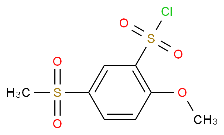 5-methanesulfonyl-2-methoxybenzene-1-sulfonyl chloride_Molecular_structure_CAS_)