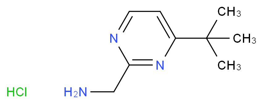 (4-tert-butylpyrimidin-2-yl)methanamine hydrochloride_Molecular_structure_CAS_1196152-32-5)
