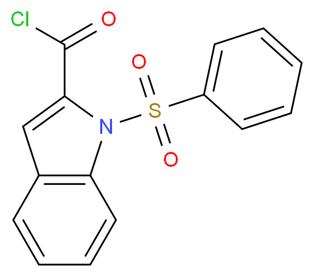 1-(Phenylsulphonyl)-1H-indole-2-carbonyl chloride_Molecular_structure_CAS_342405-28-1)