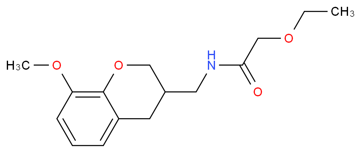 2-ethoxy-N-[(8-methoxy-3,4-dihydro-2H-chromen-3-yl)methyl]acetamide_Molecular_structure_CAS_)