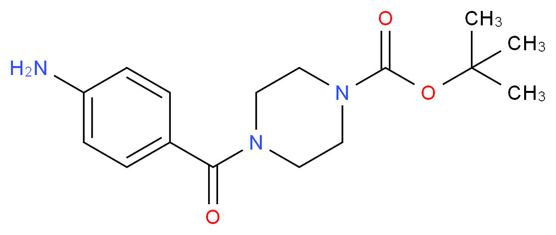 tert-Butyl 4-(4-aminobenzoyl)tetrahydro-1(2H)-pyrazinecarboxylate_Molecular_structure_CAS_350684-49-0)