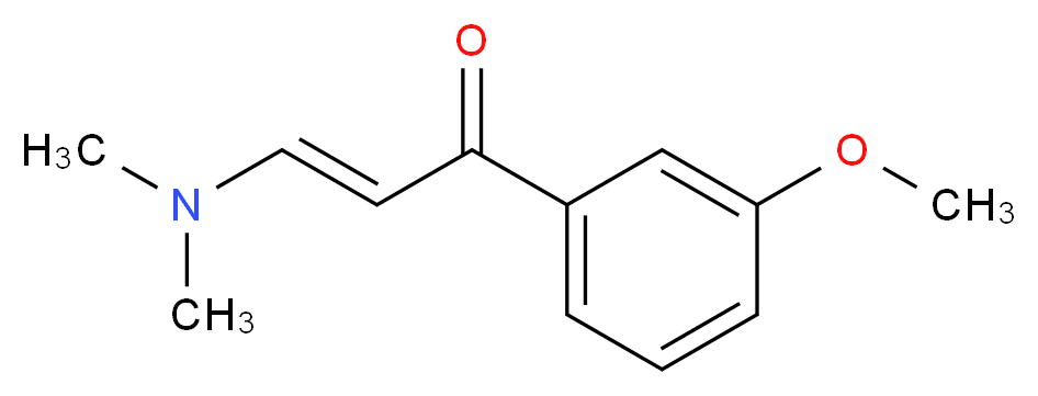 (E)-3-(dimethylamino)-1-(3-methoxyphenyl)prop-2-en-1-one_Molecular_structure_CAS_)