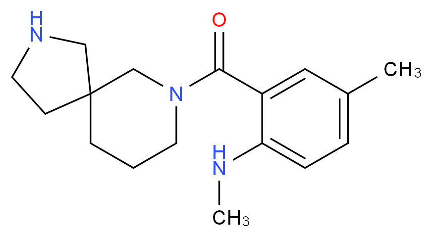 2-(2,7-diazaspiro[4.5]dec-7-ylcarbonyl)-N,4-dimethylaniline_Molecular_structure_CAS_)