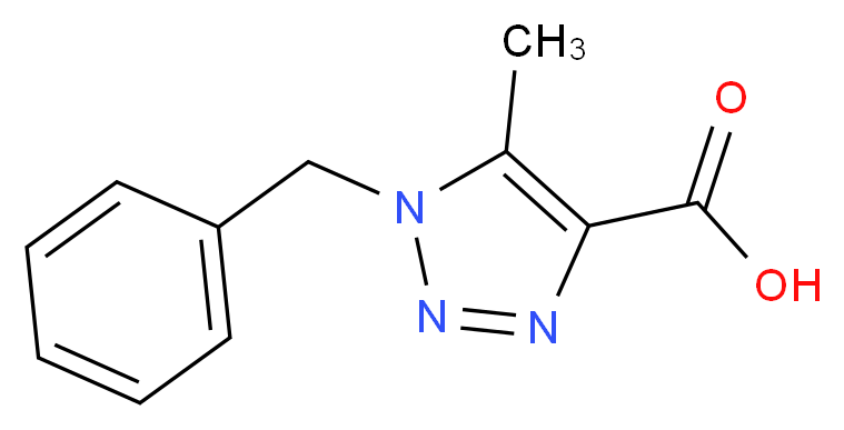 1-Benzyl-5-methyl-1H-1,2,3-triazole-4-carboxylic acid_Molecular_structure_CAS_54698-60-1)