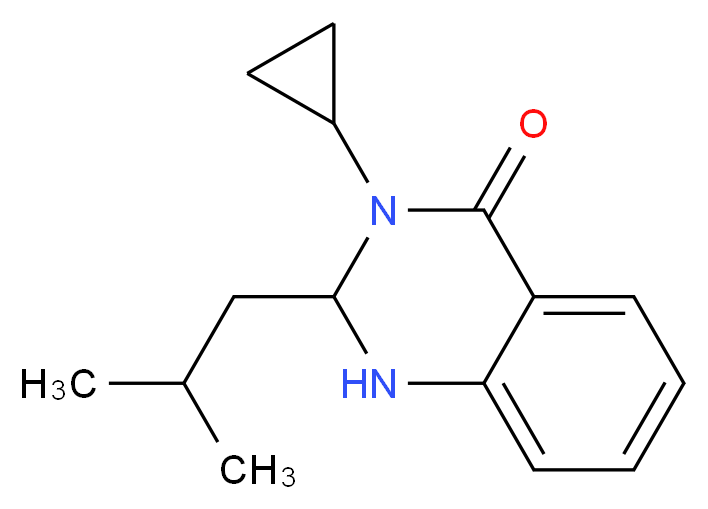 3-cyclopropyl-2-isobutyl-2,3-dihydroquinazolin-4(1H)-one_Molecular_structure_CAS_)