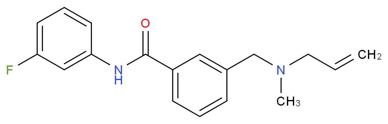 3-{[allyl(methyl)amino]methyl}-N-(3-fluorophenyl)benzamide_Molecular_structure_CAS_)