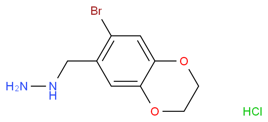 [(7-bromo-2,3-dihydro-1,4-benzodioxin-6-yl)methyl]hydrazine hydrochloride_Molecular_structure_CAS_926229-75-6)