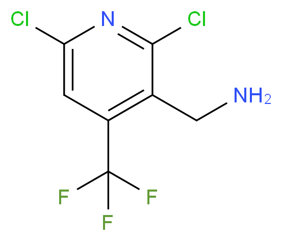 2,6-Dichloro-4-(trifluoromethyl)pyridine-3-methylamine 95%_Molecular_structure_CAS_)