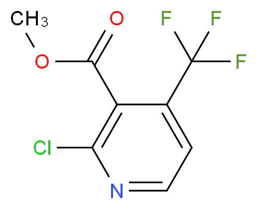 Methyl 2-chloro-4-(trifluoromethyl)nicotinate_Molecular_structure_CAS_)