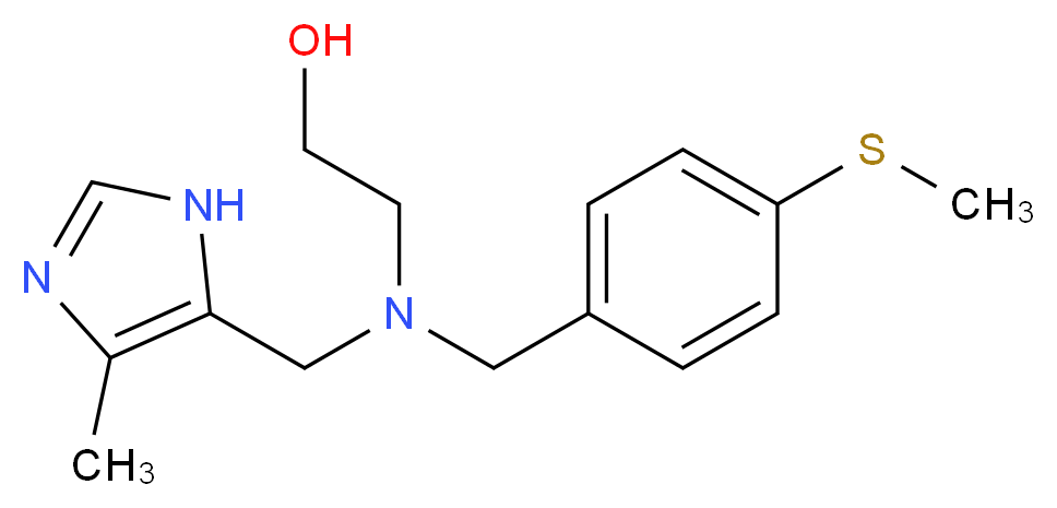 2-{[(4-methyl-1H-imidazol-5-yl)methyl][4-(methylthio)benzyl]amino}ethanol_Molecular_structure_CAS_)