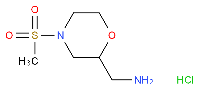 [4-(Methylsulfonyl)morpholin-2-yl]methylamine hydrochloride_Molecular_structure_CAS_)