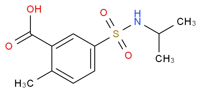 5-[(isopropylamino)sulfonyl]-2-methylbenzoic acid_Molecular_structure_CAS_)