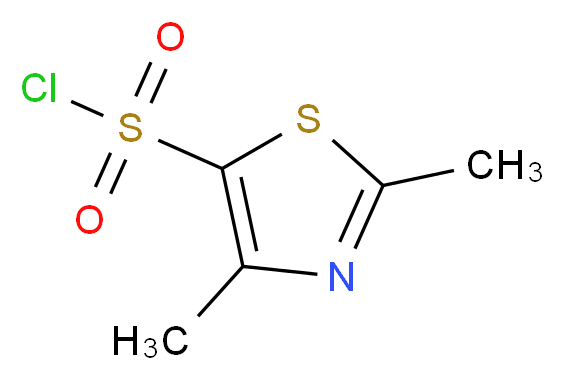 2,4-Dimethyl-1,3-thiazole-5-sulphonyl chloride_Molecular_structure_CAS_80466-80-4)