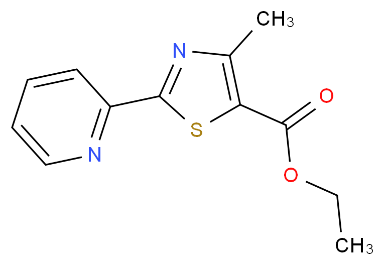 Ethyl 4-methyl-2-(2-pyridinyl)-1,3-thiazole-5-carboxylate_Molecular_structure_CAS_39091-00-4)