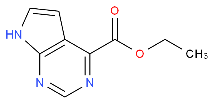 Ethyl 7H-pyrrolo[2,3-d]pyrimidine-4-carboxylate_Molecular_structure_CAS_)