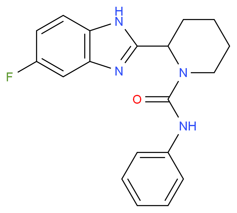 2-(5-fluoro-1H-benzimidazol-2-yl)-N-phenyl-1-piperidinecarboxamide_Molecular_structure_CAS_)