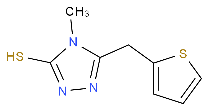 4-Methyl-5-(thien-2-ylmethyl)-4H-1,2,4-triazole-3-thiol_Molecular_structure_CAS_667435-87-2)