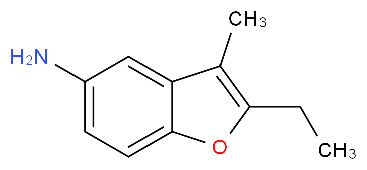 (2-ethyl-3-methyl-1-benzofuran-5-yl)amine_Molecular_structure_CAS_)