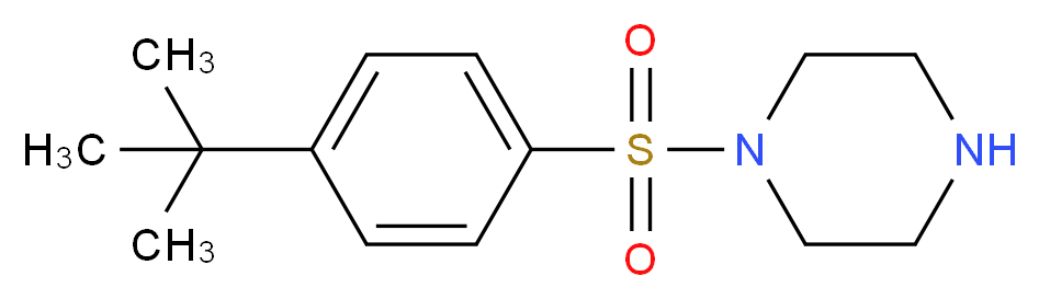 1-[(4-tert-Butylphenyl)sulfonyl]piperazine_Molecular_structure_CAS_)