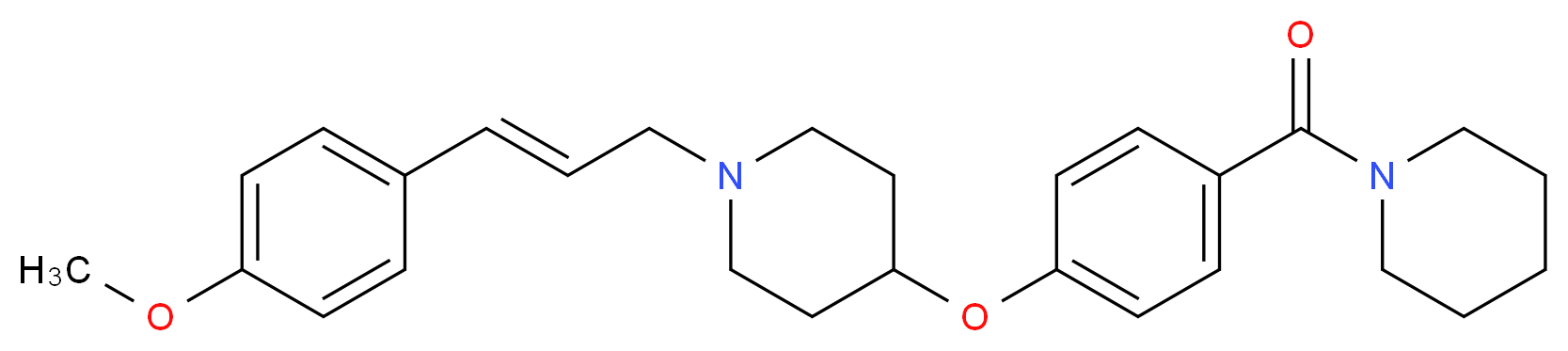 1-[(2E)-3-(4-methoxyphenyl)-2-propen-1-yl]-4-[4-(1-piperidinylcarbonyl)phenoxy]piperidine_Molecular_structure_CAS_)