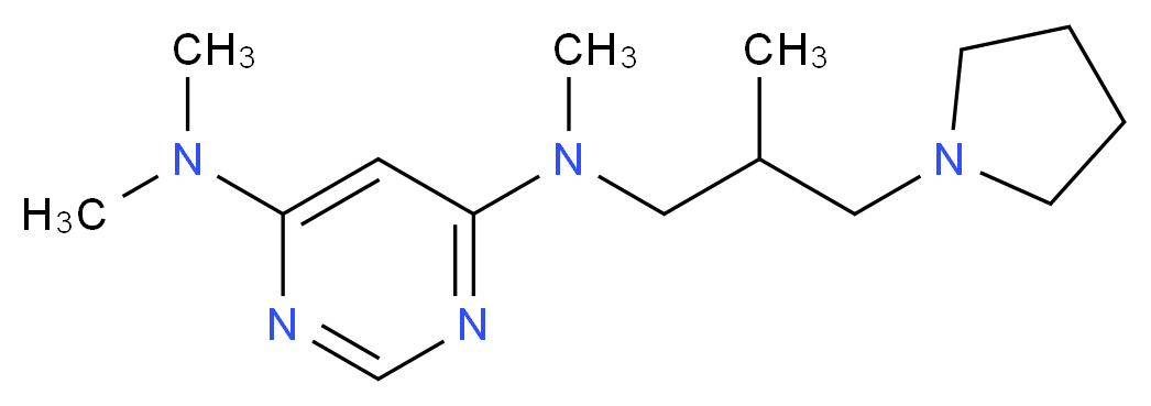 N,N,N'-trimethyl-N'-(2-methyl-3-pyrrolidin-1-ylpropyl)pyrimidine-4,6-diamine_Molecular_structure_CAS_)
