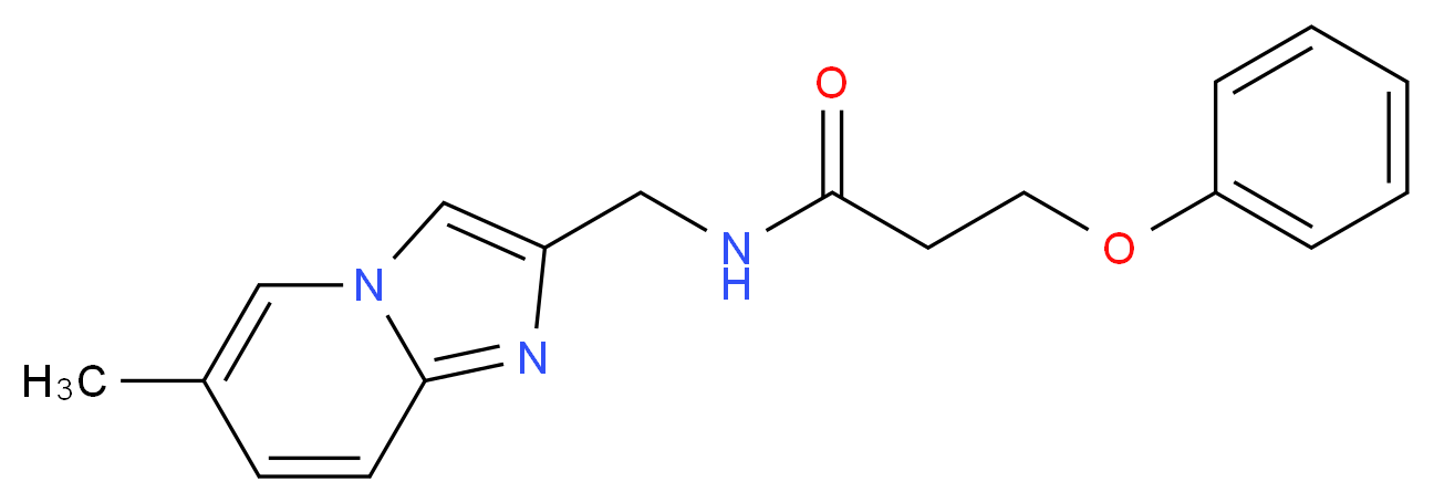 N-[(6-methylimidazo[1,2-a]pyridin-2-yl)methyl]-3-phenoxypropanamide_Molecular_structure_CAS_)