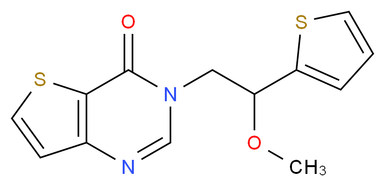 3-[2-methoxy-2-(2-thienyl)ethyl]thieno[3,2-d]pyrimidin-4(3H)-one_Molecular_structure_CAS_)